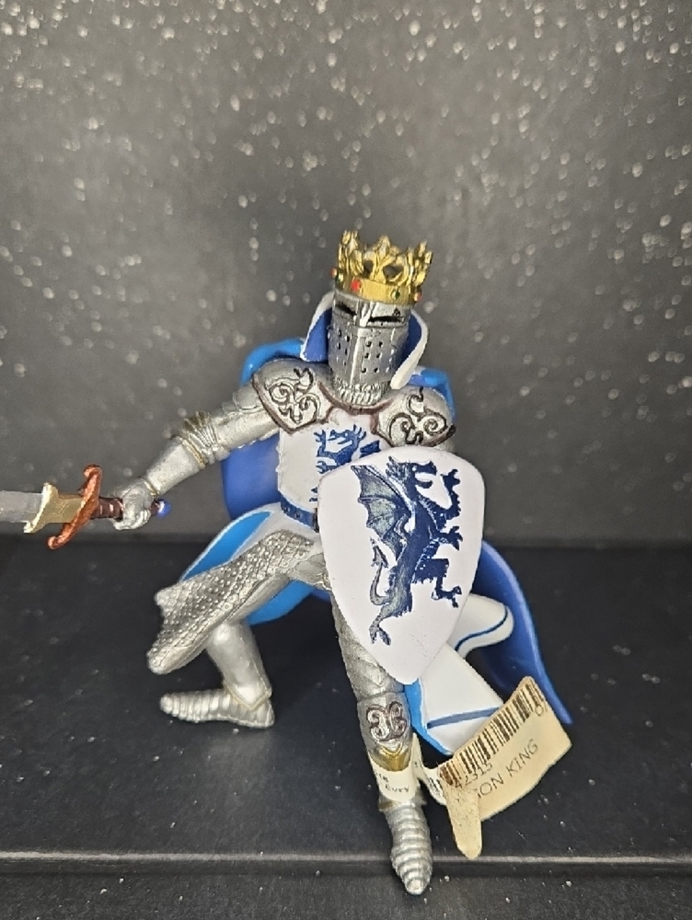 Set Of 2 Papo Medieval World of Knight's Horse Blue Ram Crest Fantasy Figure - Picture 5 of 11